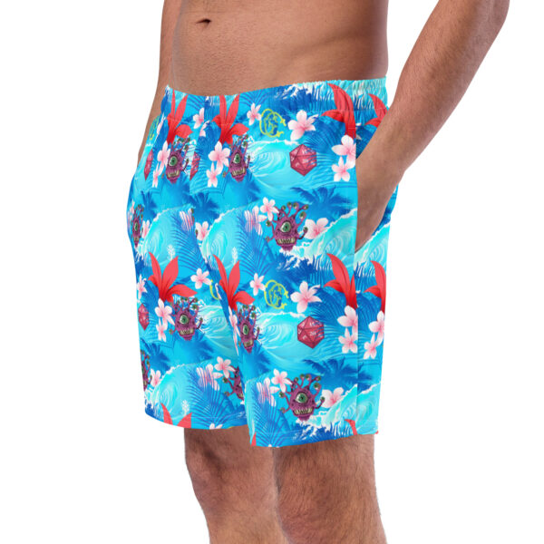 Beholder Hawaiian Print Swim Shorts