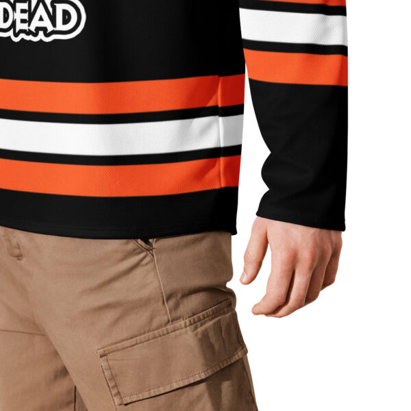 Orcus Black With Orange Hockey Jersey - Image 2