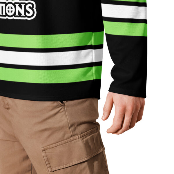 Demogorgon Black With Green Hockey Jersey - Image 4